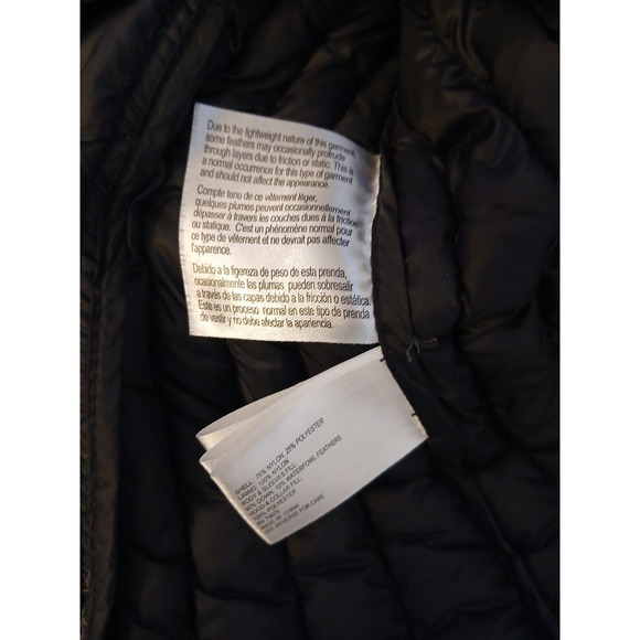 Michael Kors Women's Packable Down Fill Jacket w/Hood - Medium, Gray w/Black - Picture 11 of 11